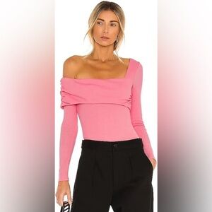 Lovers + Friends FLORENCE‎ BODYSUIT bright pink size small